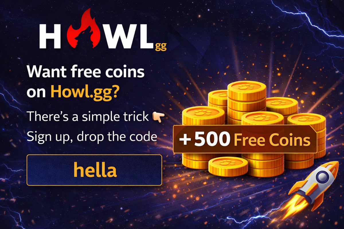HowlGG_codes's tweet image. 🐺 Want free coins on Howl gg?

There’s a simple trick 👇

Sign up, drop the code hella, and instantly receive 500 free coins 🪙

No hassle. No deposits.

Just jump in and start playing with a free balance 🚀
👉️ howl.gg/r/hella