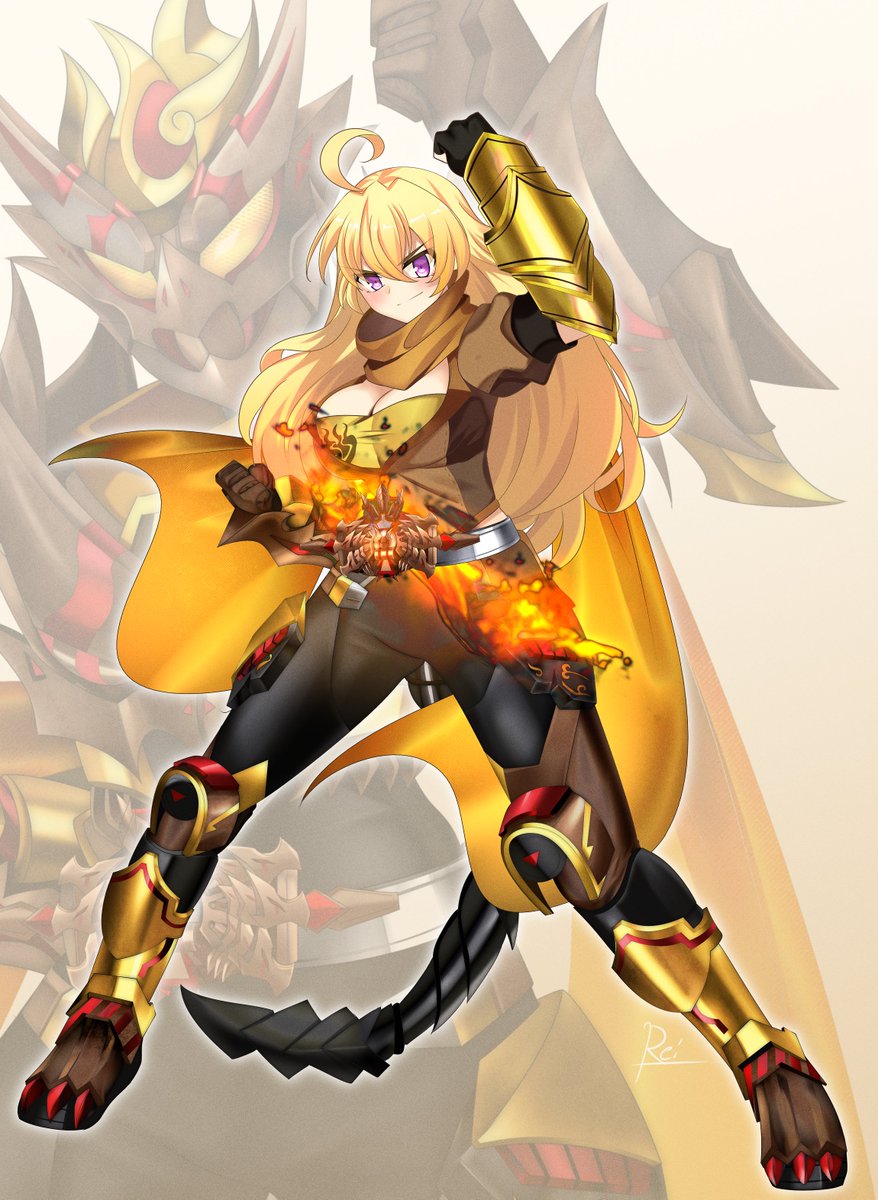 Rei_eiiii8's tweet image. 【Kamen Rider Drag IX - Yang Xiao Long】
Commisioned by: @Springtrap1123 
Design by: @eagledraw230 
#RWBY