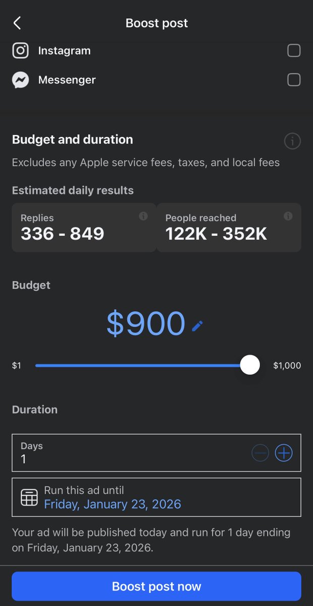 mister_reboot's tweet photo. To boost my post on @Meta it costs $900 to reach 122k-352k people, but when my post reaches 1.5M people, I get just $1.93.

Another user shared they got $3,119 for 686K engagement while I got just $35 for 664K engagement.

In what universe is this fair? https://t.co/alWCuLJqml