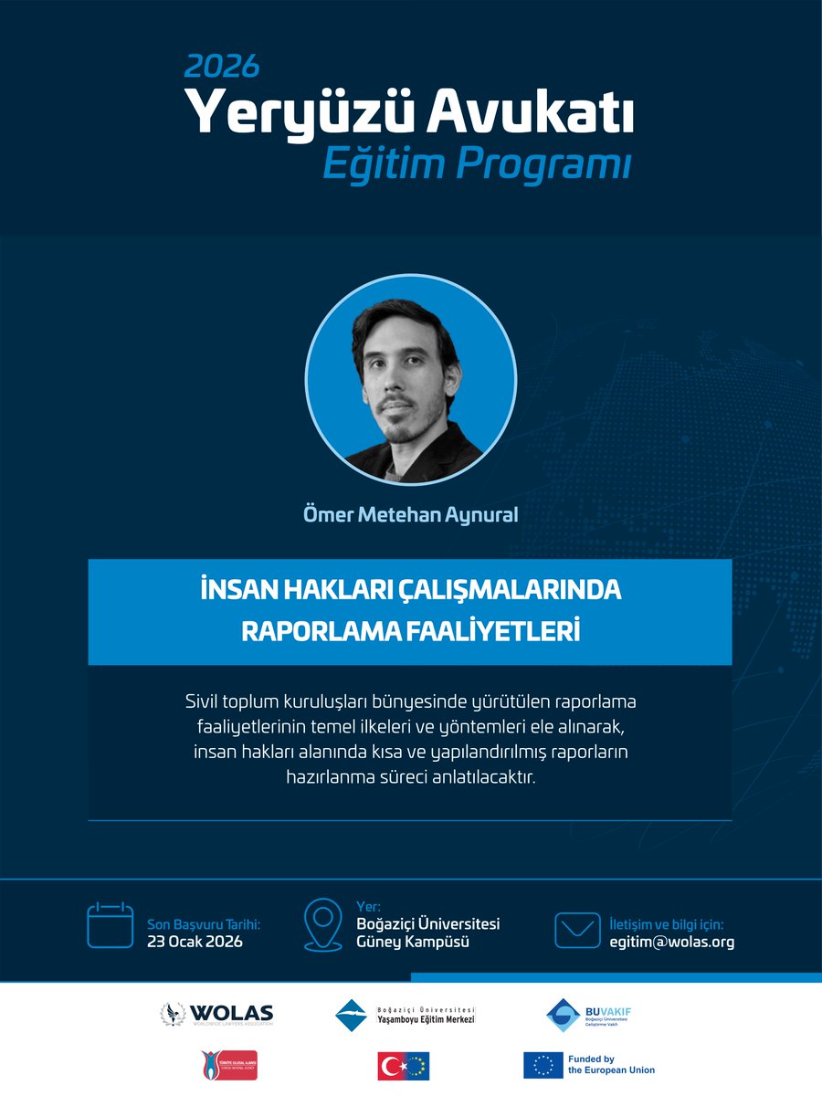 WOLAS - Yeryüzü Avukatları Derneği tweet media