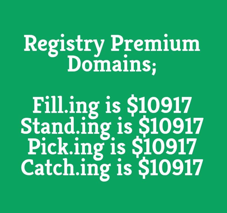 Do they not want to sell these names : 

#googletrends #googlenames #ingnames