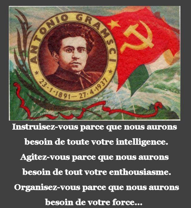 Antonio Gramsci aurait eu 135 ans ce 22 janvier. Parmi moult concepts toujours très pertinents du philosophie communiste italien, il y a l'intellectuel collectif, c-à-d la création d'un parti de masse avec des diplômés qui se prolétarisent et des ouvriers qui s'intellectualisent.