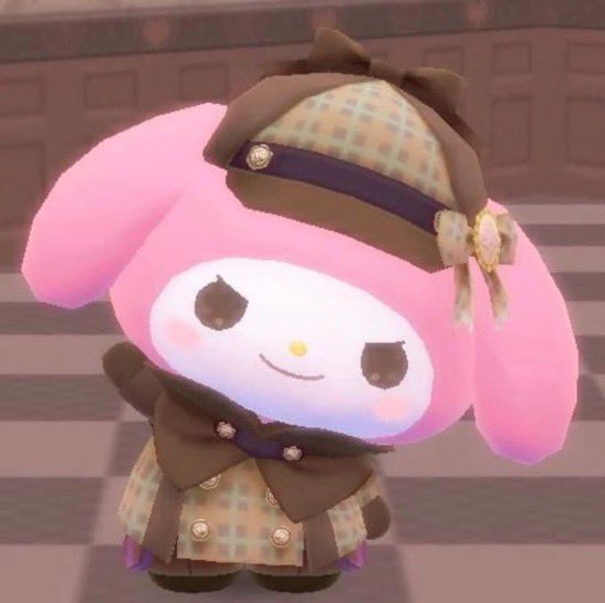 sanriodailys's tweet image. detective melo 🔍🎀