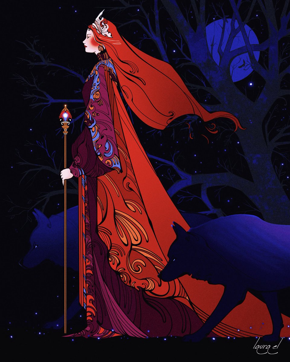 The Red Sentinel of The Woods. 

Working on the lore this week, something I’m hoping to incorporate into the Valemour series. 🙂
