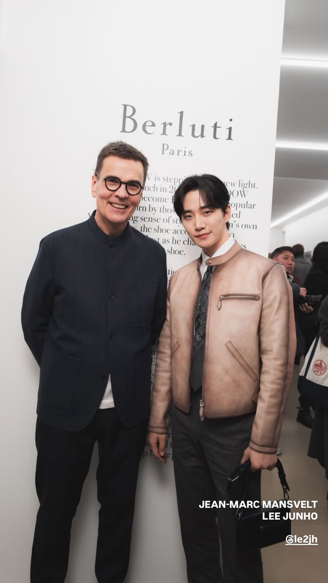 260122 berluti Instagram Story
#LeeJunhoXBerluti #Berluti #벨루티
#이준호 #LEEJUNHO #李俊昊 #イジュノ
#DressedinBerluti #ParisFashionWeek