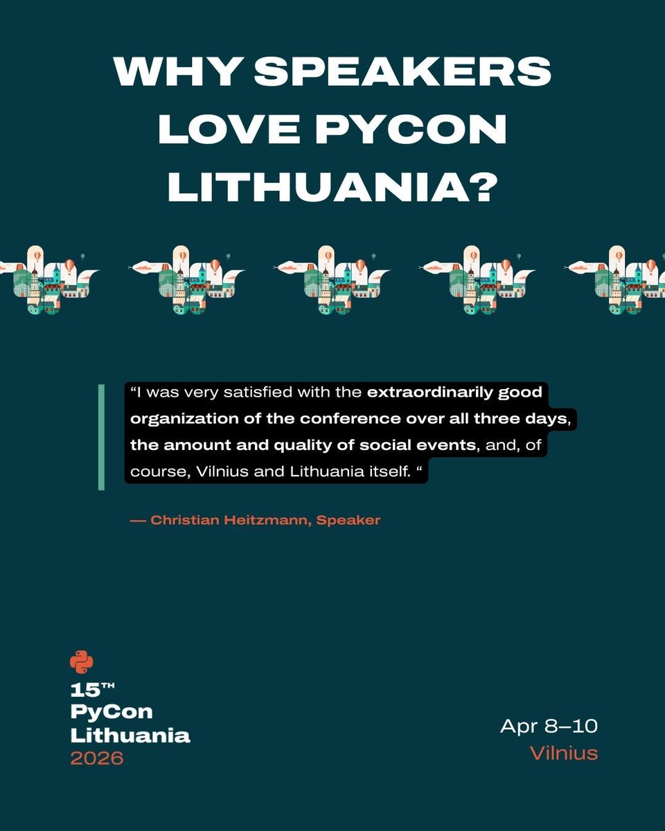 PyCon Lithuania tweet media