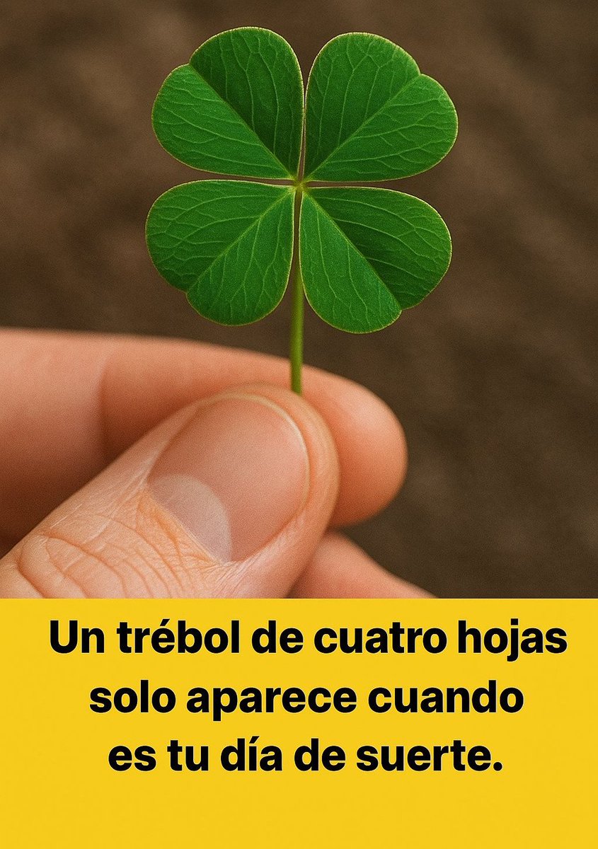 PiensaPositivoR's tweet photo. Es tu día de 🍀 suerte 🍀 https://t.co/tvWZjMuu3F