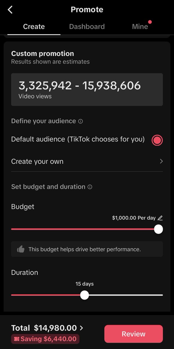 mister_reboot's tweet photo. On @tiktok_us it costs $15,000 for 3.3M to 15.9M views, but when my video gets 16M views I only get $54.

WTF. How is this okay? https://t.co/XOFbbZQDcX