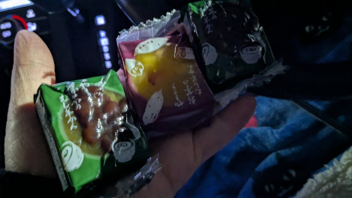 帰ろ〜🚗 ³₃ 疲れた😲 羊羹買った