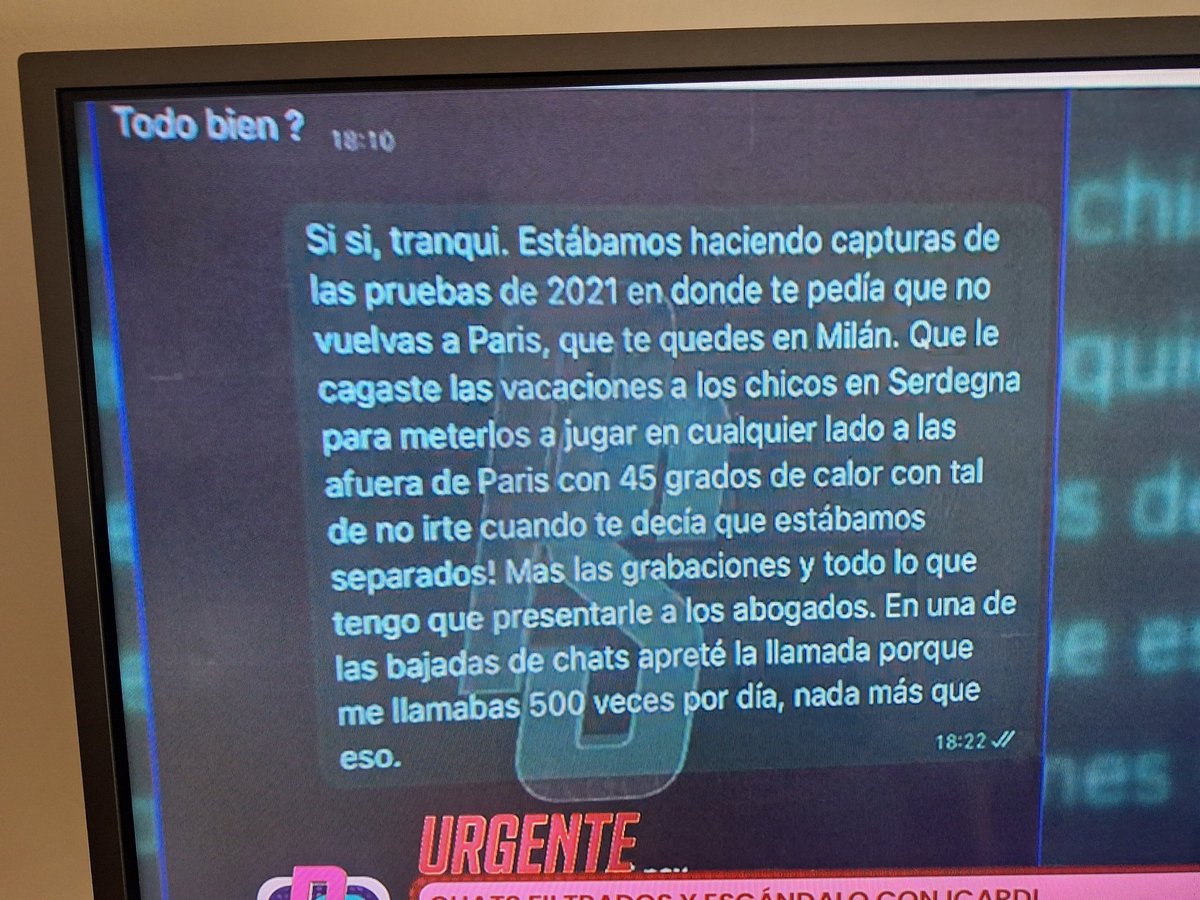 LO QUE MOSTRO WANDA // EL MENSAJE VERDADERO ...
ESTASSS AL HORNO WANDI
<a href="/angiebalbiani/">Angie Balbiani</a> 
#PuroShow