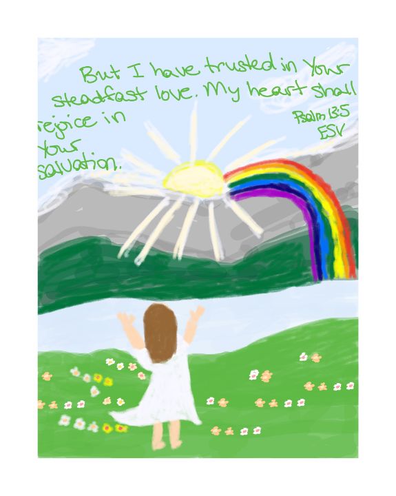 Art of the Day! "Rejoice in Your Salvation". Buy at: ArtPal.com/rootedinthefol…