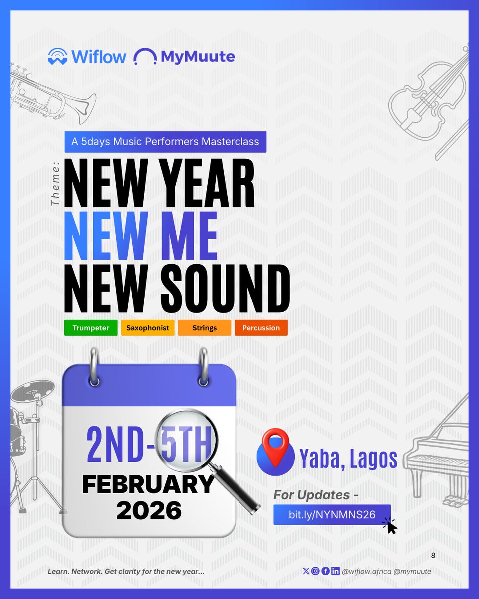 Change doesn’t happen by accident.
It happens when you decide to reset.

This is why we are organizing a reset for musicians
NEW YEAR. NEW ME. NEW SOUND.

If you’re ready to approach your music differently, this is for you.

For Updates, click the link...
bit.ly/NYNMNS26