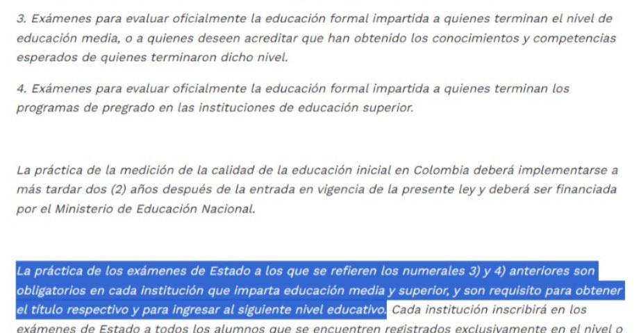 JenniferPedraz's tweet image. El Ministro @DanielRMed hubiera podido dar una entrevista anunciando la intervención de la San José y la protección a los actuales estudiantes de la estafa👏🏽. Pero no.

En cambio, en @CaracolRadio, se dedicó a justificar cosas ILEGALES.

Presentar las Saber Pro es un requisito…