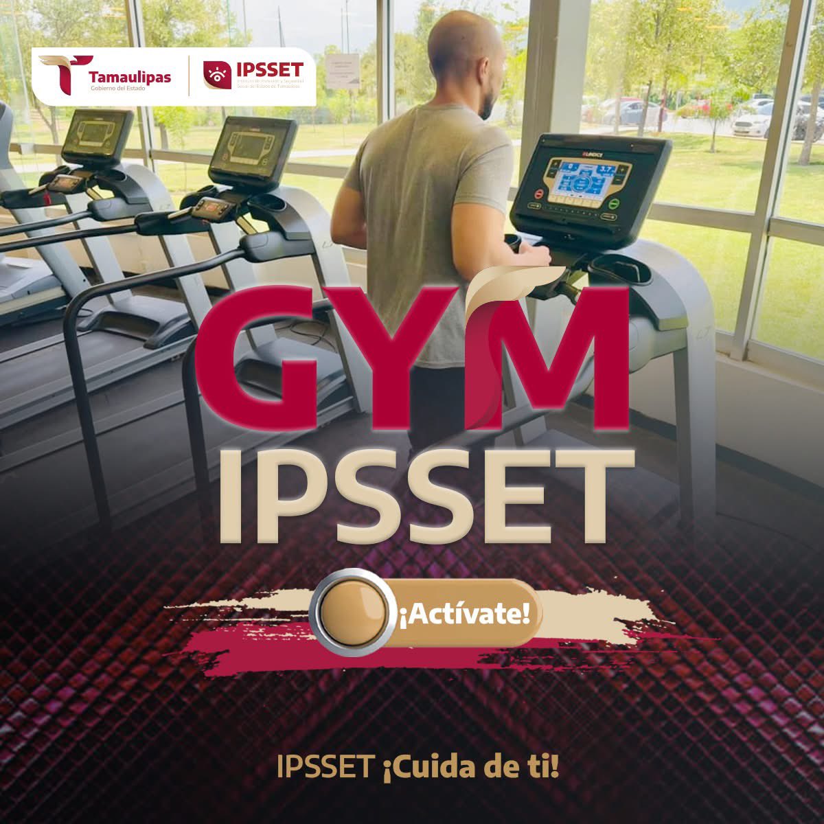 #GymIPSSET 💪🏋️‍♀️🍎
Requisitos en tamaulipas.gob.mx/ipsset/unidad-… 💢Descuento vía nómina: $150 quincenal
📞 834 1125136 o al 834 3187300 ext. 76468 y 76469.

🔸 ¡Actívate! Trabajadores de Gobierno del Estado y derechohabientes

De 6:00 am a 10:00 pm días hábiles.
#CdVictoria
