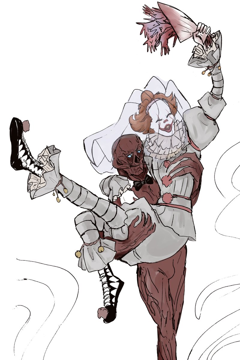 Sloppy__3's tweet photo. a wedding?
¯\_(ツ)_/¯
 (Vecna x Pennywise) https://t.co/N0L8iBz8Me