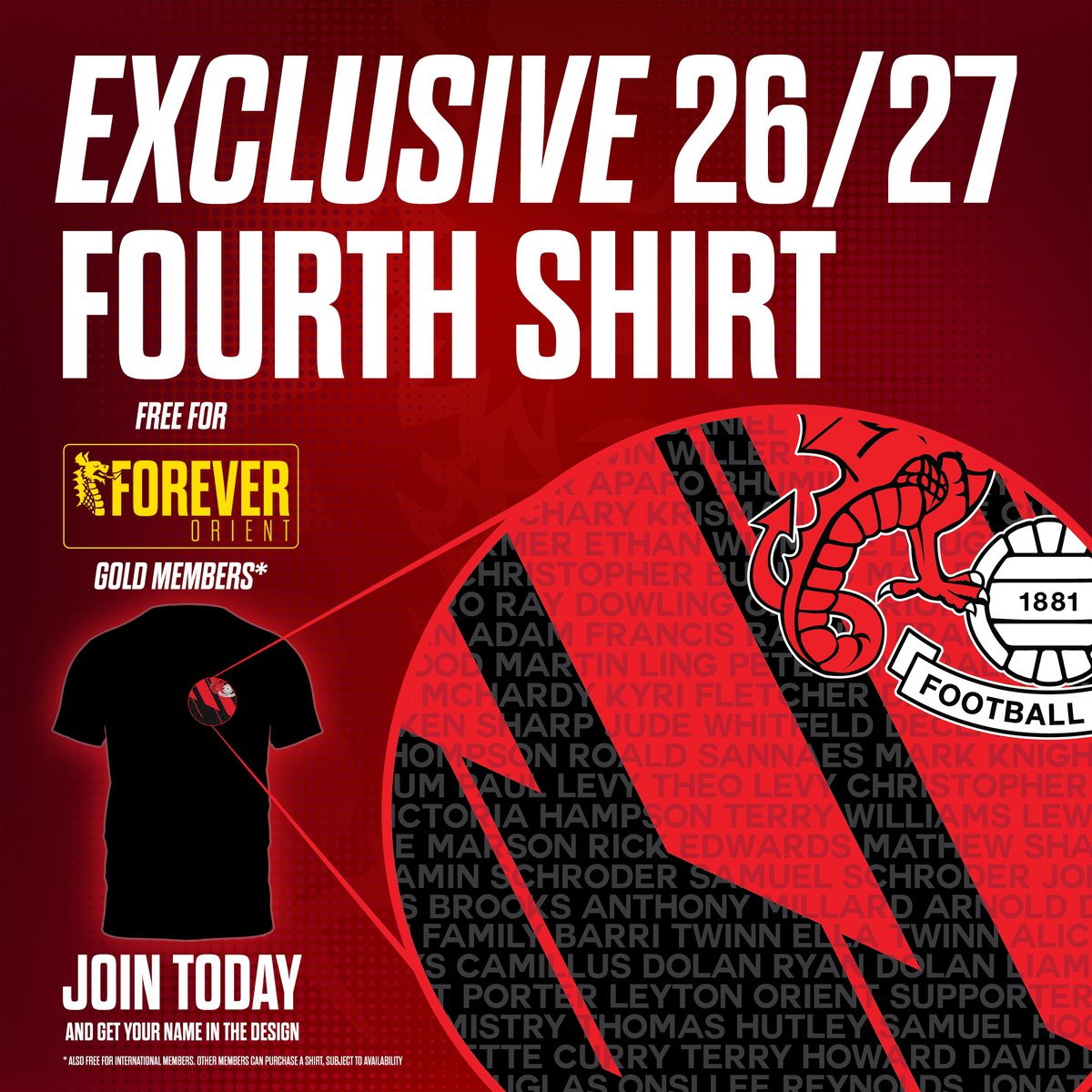 leytonorientfc's tweet photo. A sneak peek 🔎

😍 Your first look at our exclusive Forever Orient fourth shirt, launching this summer 🔜

#LOFC #OneOrient