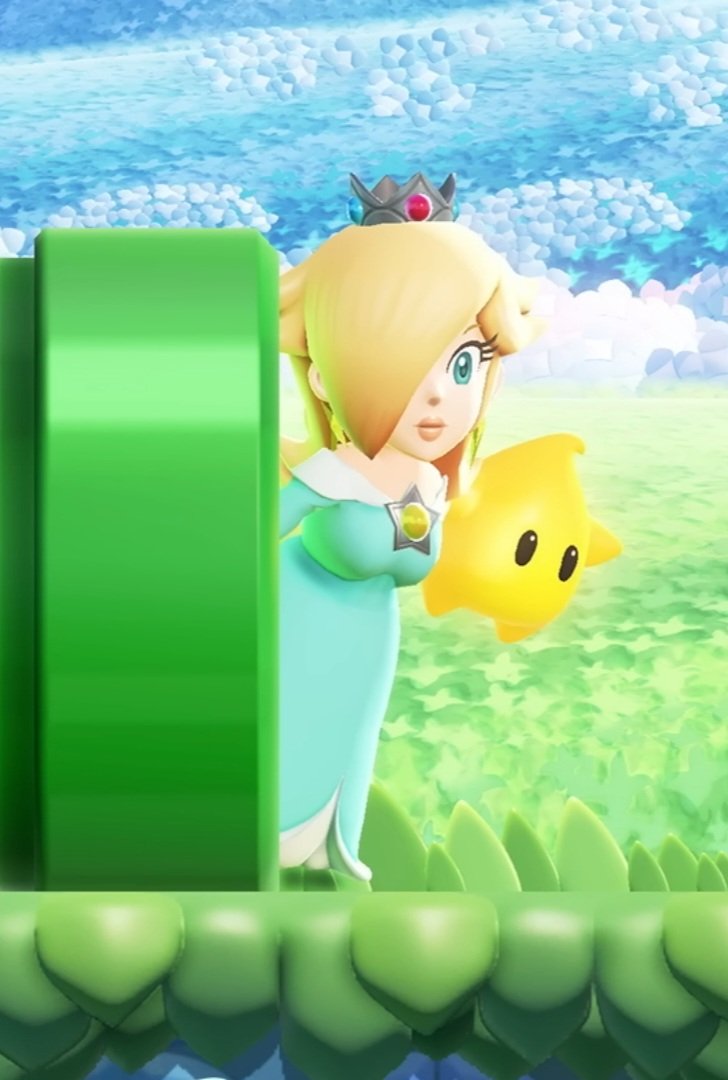 NonPotableH2O's tweet image. Rosalina appearing in Mario Wonder as a playable character is great! Her model in it is so cute.