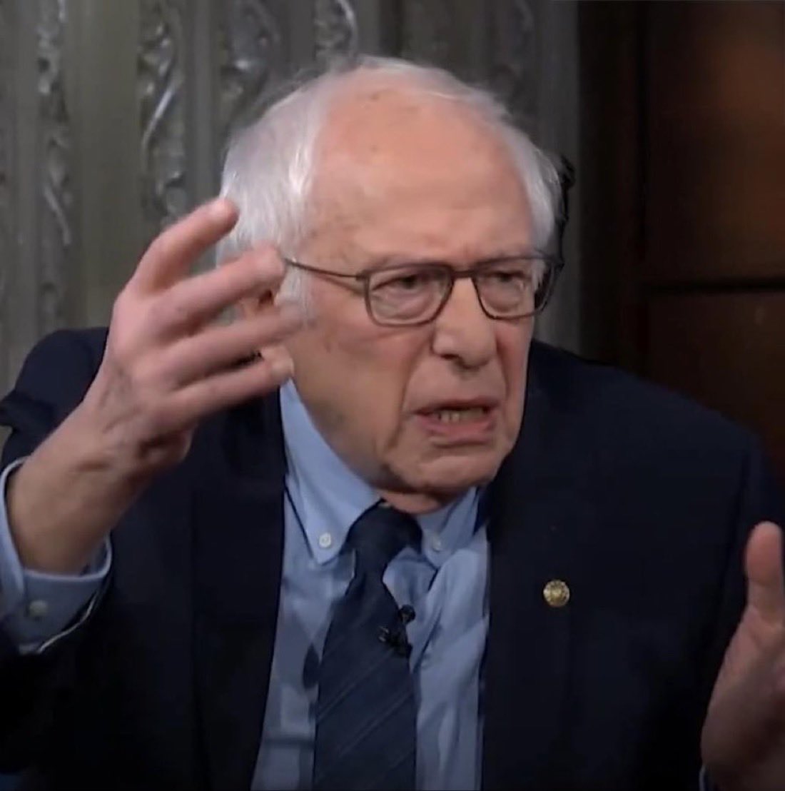 virtouscontract's tweet image. Most pictures of Bernie Sanders look like a mad scientist but instead of saying smart things that people don’t understand he says socialist things.