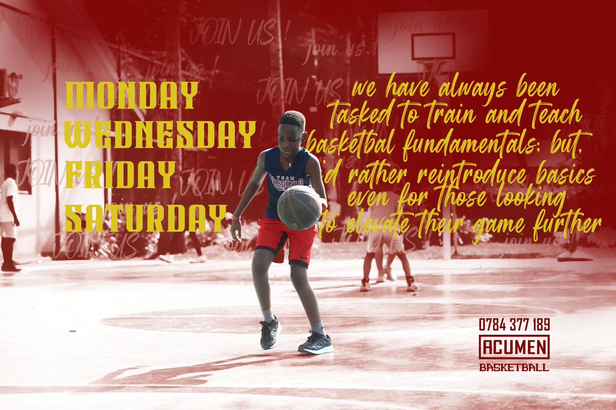ollamson's tweet image. Basketball lover? Want it for your little ones…. ACUMEN at Kabira is the place to train and coach…. contact in poster…. Happy parent of a player