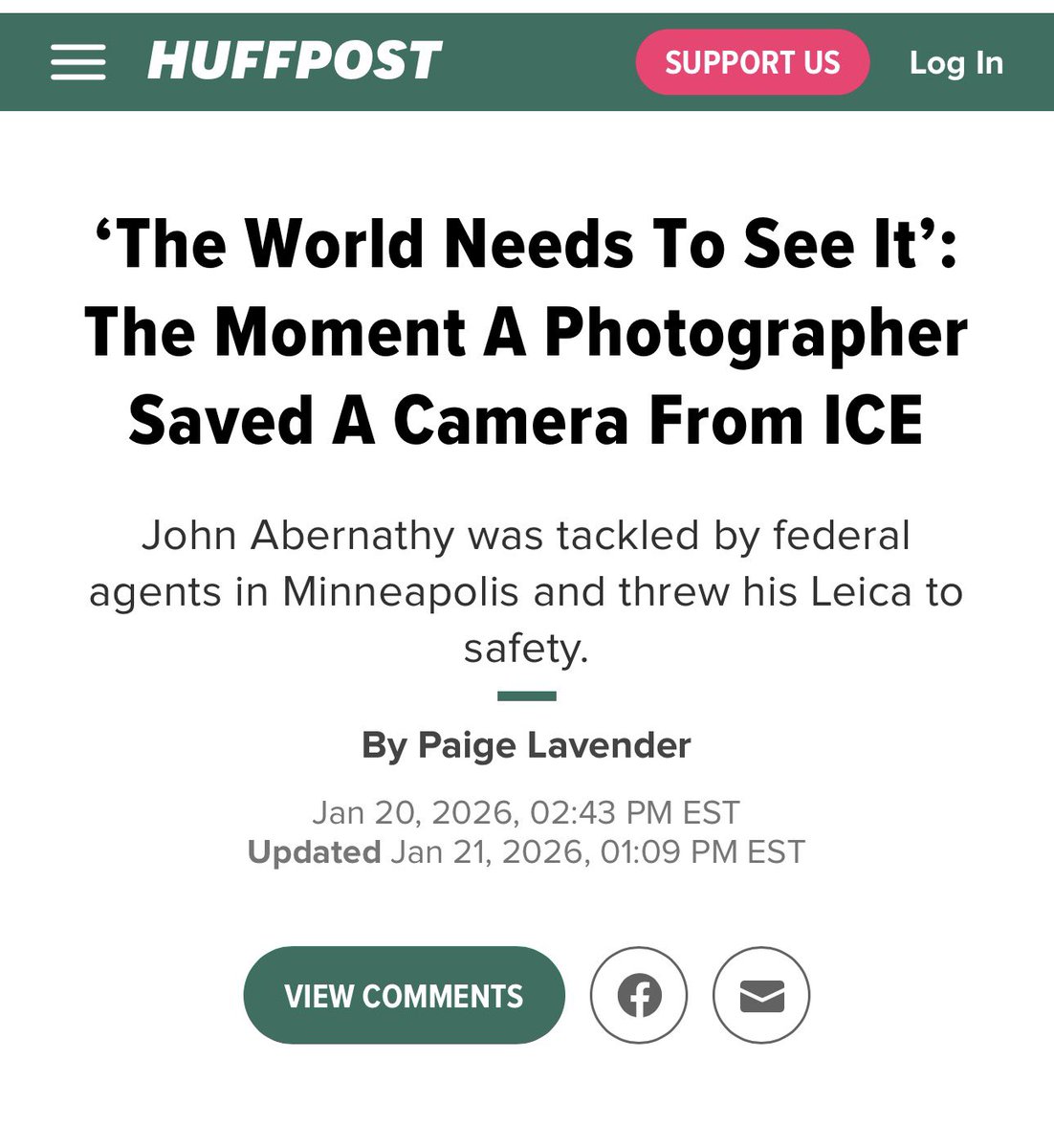 PhilNvestigates's tweet image. “John Abernathy, a photographer from Minneapolis, was flat on the ground. He had the knees of at least one federal officer on his back…. He was surrounded by dozens of officers deploying something ― tear gas, he thinks ― that made it hard to see or breathe. He felt like he could