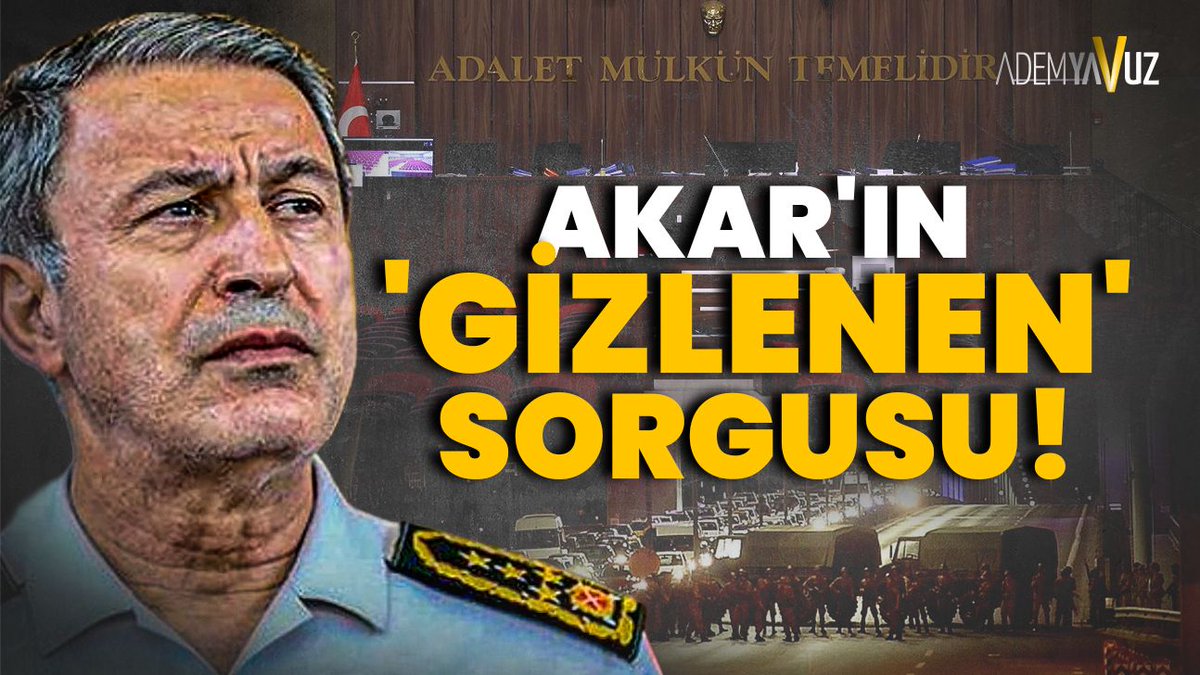 Yeni dosya; 

MECLİSTE TİK TOK VİDEOSU ÇEKEN <a href="/hulusiakarmedya/">Hulusi AKAR</a> 'GİZLENEN' 15 TEMMUZ SORGUSU 

Akar ve Güler gizli celse de ne anlattı ? 

ABD'ye yollanan 'delil' nasıl değiştirildi, sahte evrak düzenlendi ? 

youtu.be/oe2T3eZ1eTU?si…