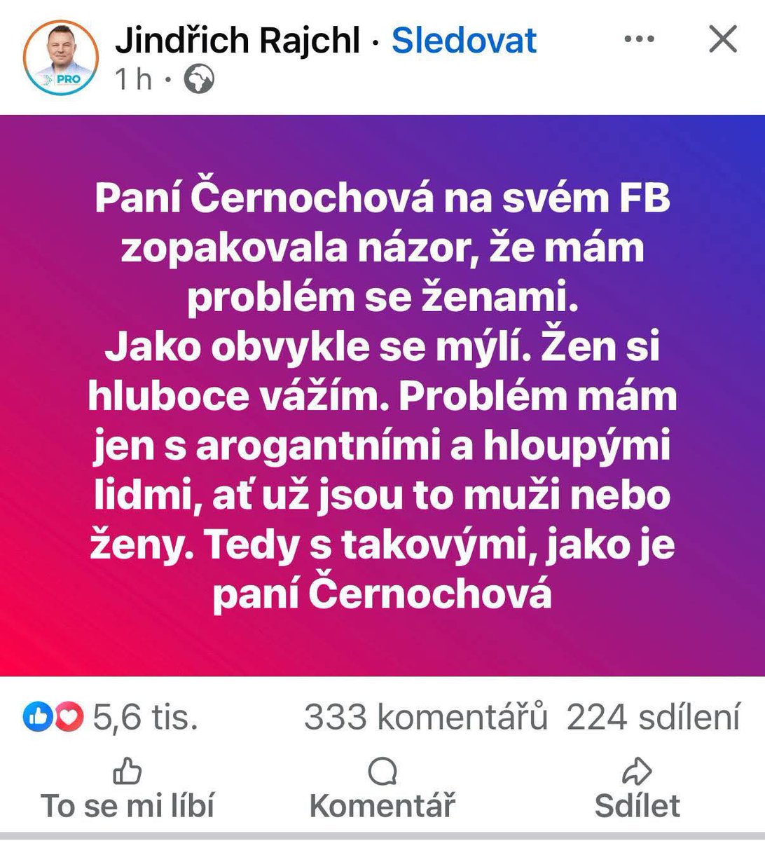 Jindolf si váží žen velmi hluboce. Zhruba do hloubky sedmi centimetrů.
