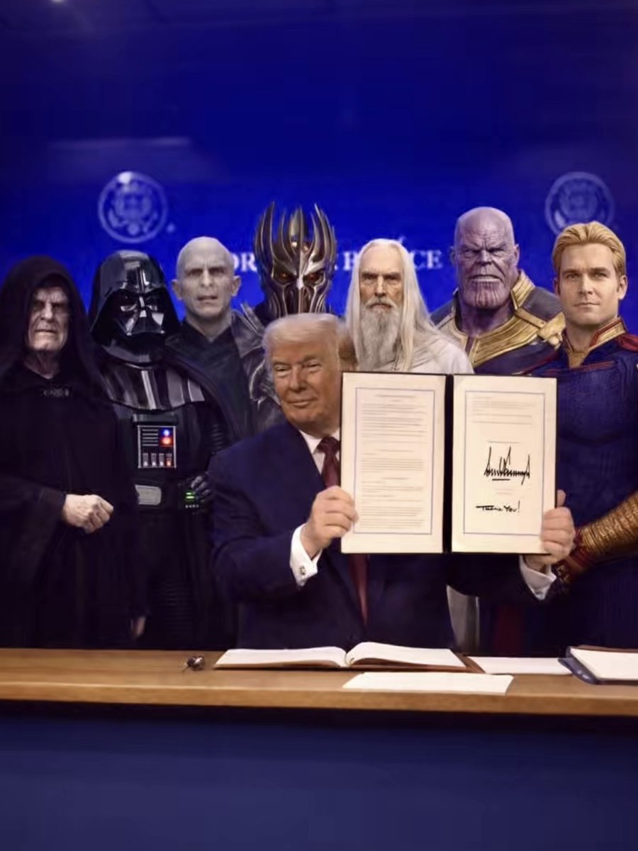 BREAKING: President Donald J. Trump signs and ratifies the Bored of Peace charter, formally inaugurating the Bored of Peace as an international organisation.