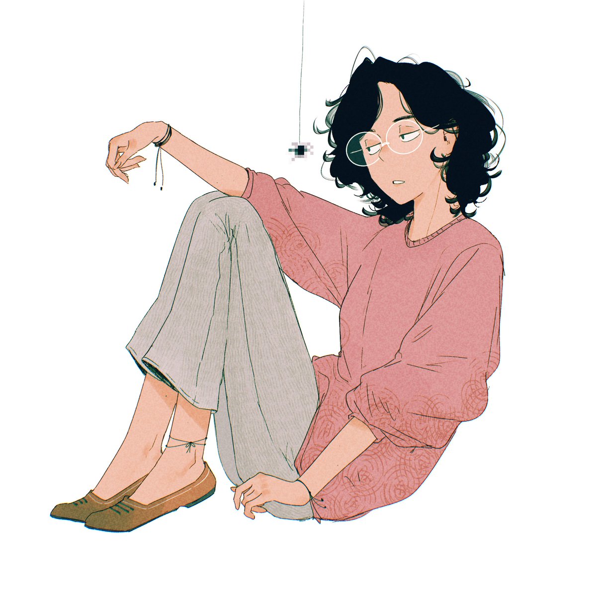 AidenR0's tweet image. i cut my hair recently, have a self portrait