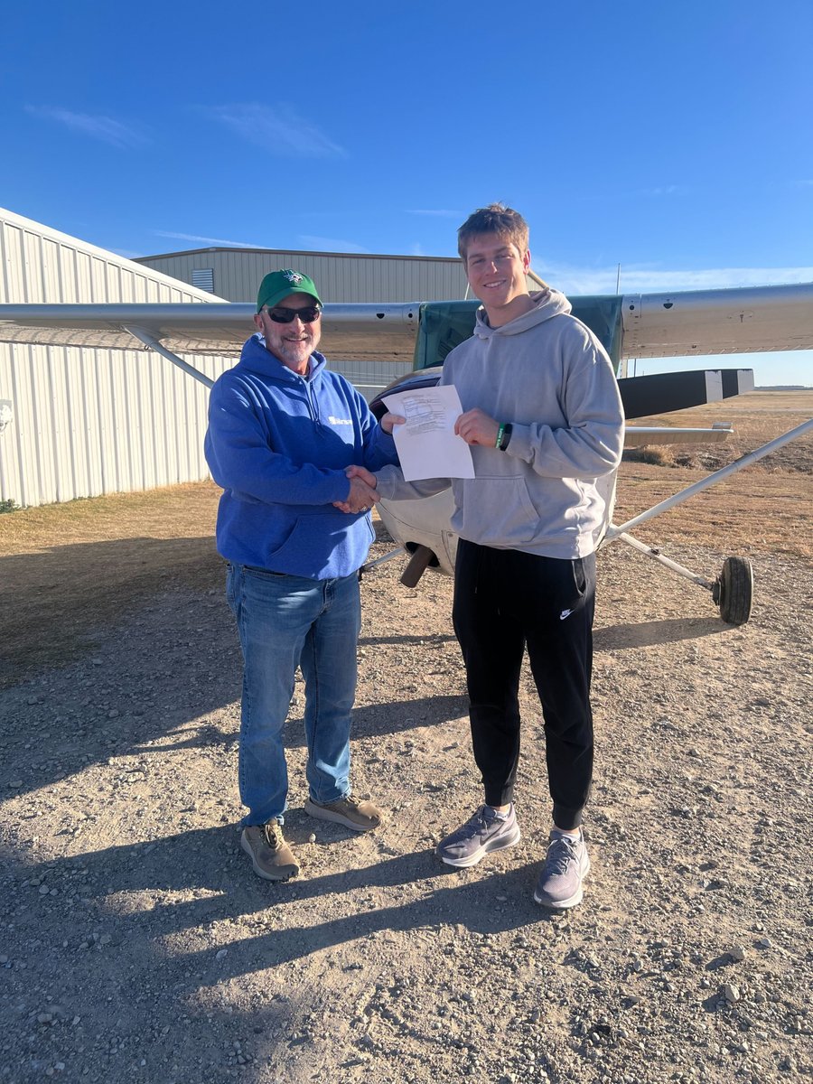 InThePattern1's tweet photo. Congratulations to Thomas on passing his Private checkride, to Luke for passing his Commercial checkride and to Lukas on completing his Initial Solo! https://t.co/RJwauQDoOm
