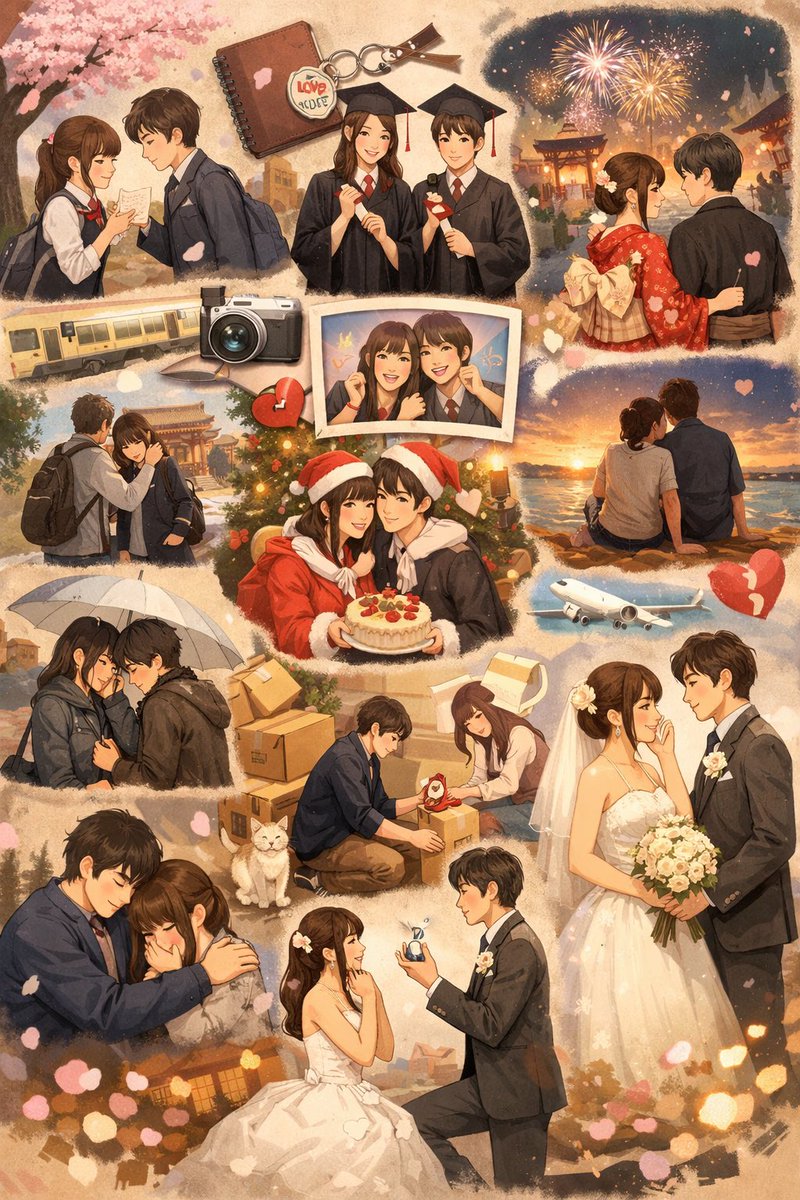 チャッピーに今までの関係性を1枚の画像で表してって言ったらこれが出た