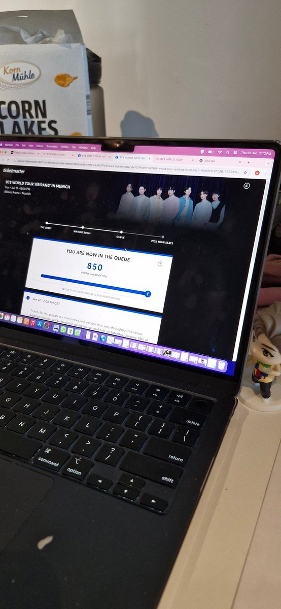 dekumoni's tweet photo. GUYSS!! I WON THE TICKETMASTER WARR!!! 
I'M GOING TO BREATHE THE SAME AIR AS BTS 😭😭😭😭😭

The transition was real from waiting in the queue to actually getting the ticket. 

#BTSWorldTour #BTS_WORLDTOUR_EUROPE #BTSINGERMANY #allianzarena https://t.co/NTMyk7F17K