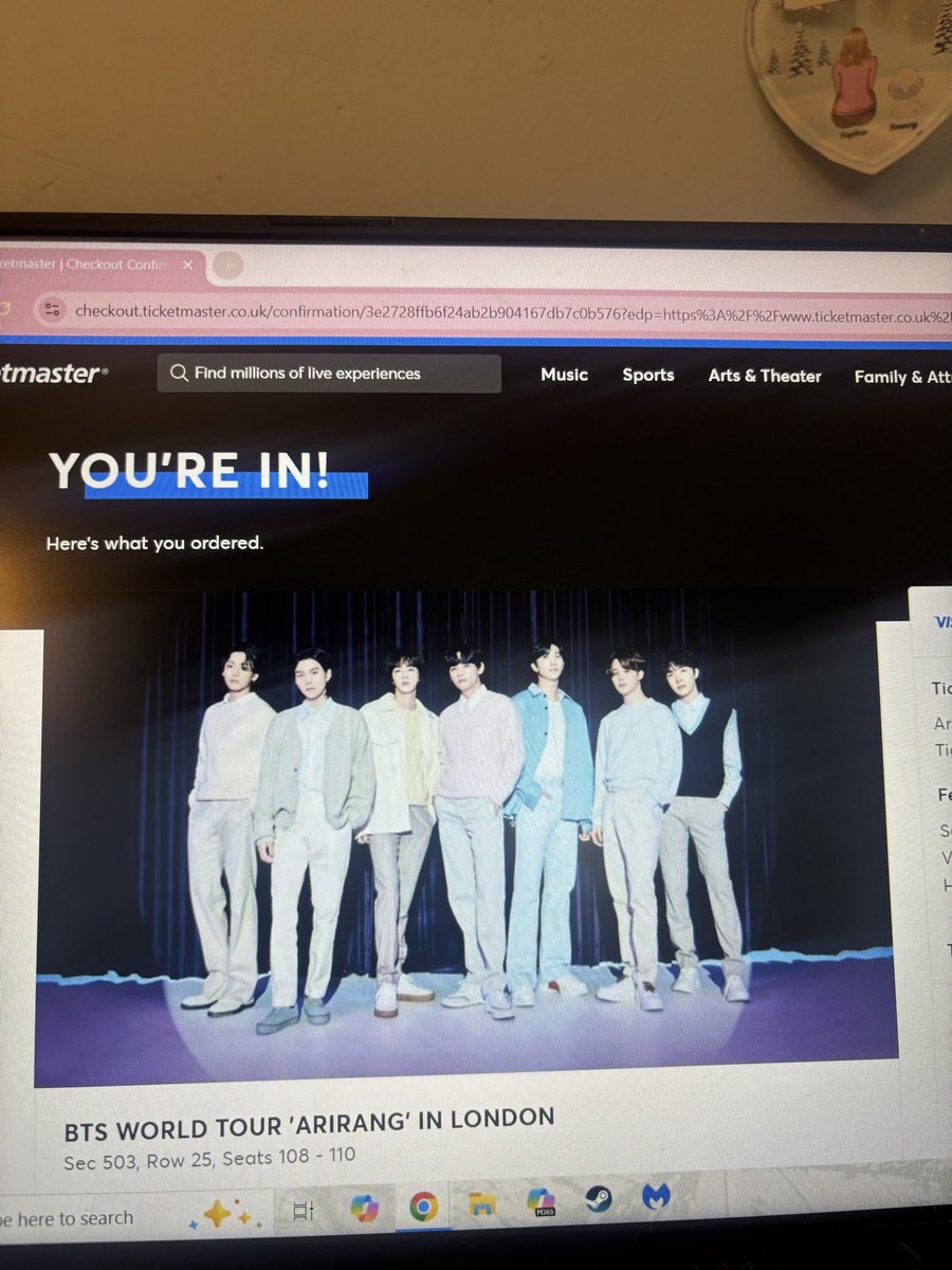 in the heavens but at least i’m seeing bts 😭