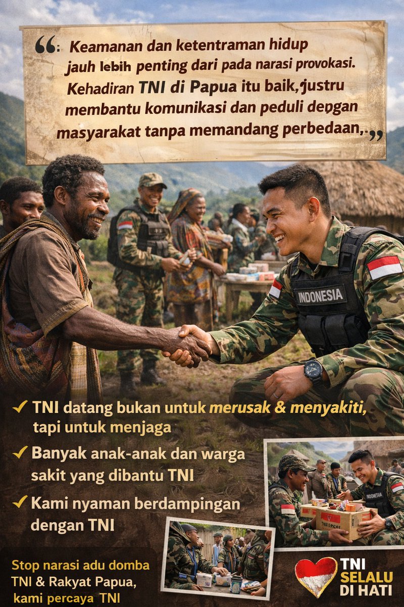 Bibit_version's tweet photo. ✨ Warga Kampung Luarem Rasakan Manfaat Kebersamaan dengan TNI 🇮🇩🤝

#koopsTNIHABEMA #BersamaTNI #TNIHumanis #KampungLuarem #TNIUntukRakyat #Kebersamaan #IndonesiaAman #GotongRoyong #PapuaDamai https://t.co/MxXbfXU2FQ