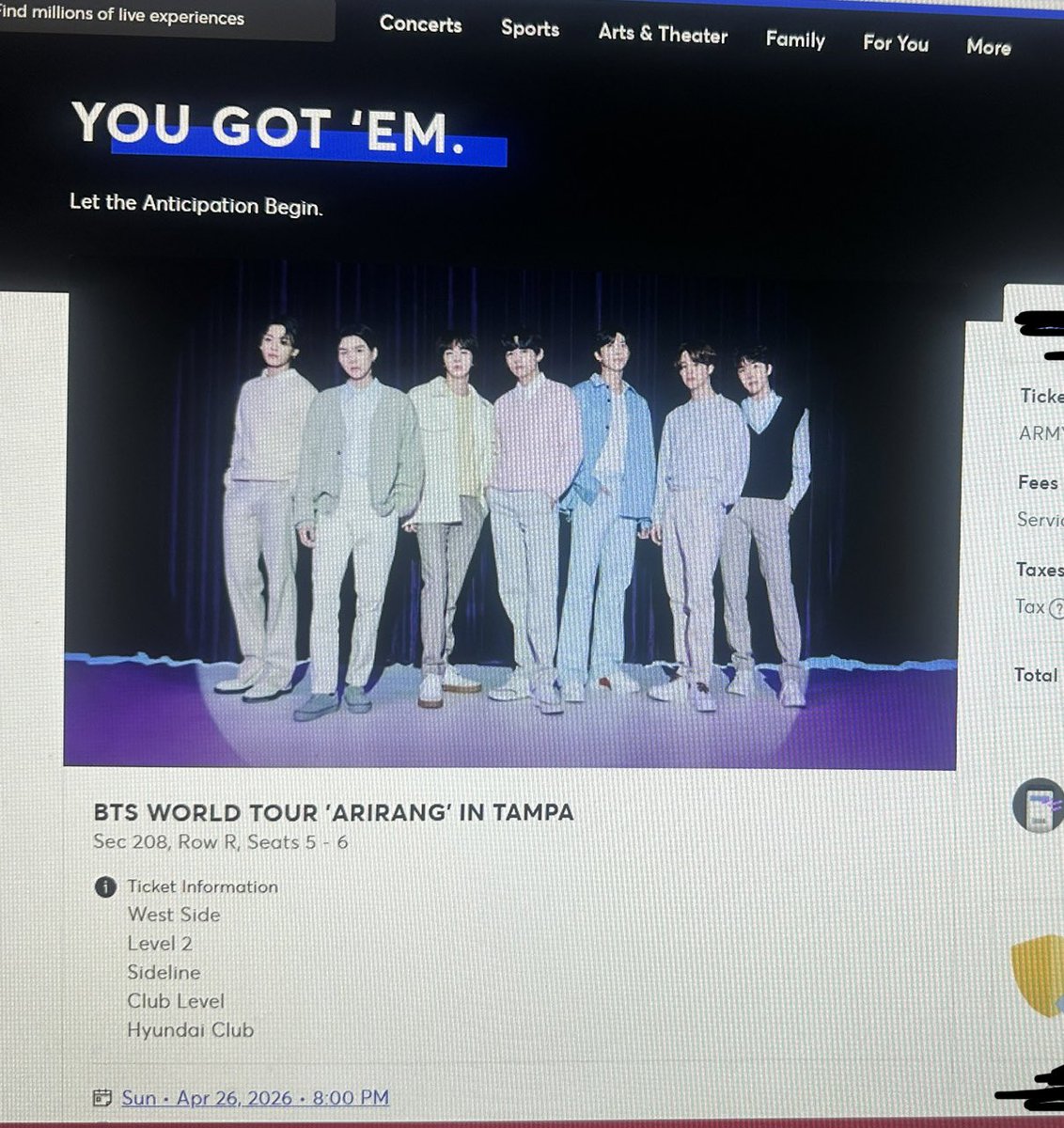 SwtSpringDay613's tweet image. I got them!!!! I’m going to Tampa Day 2!
