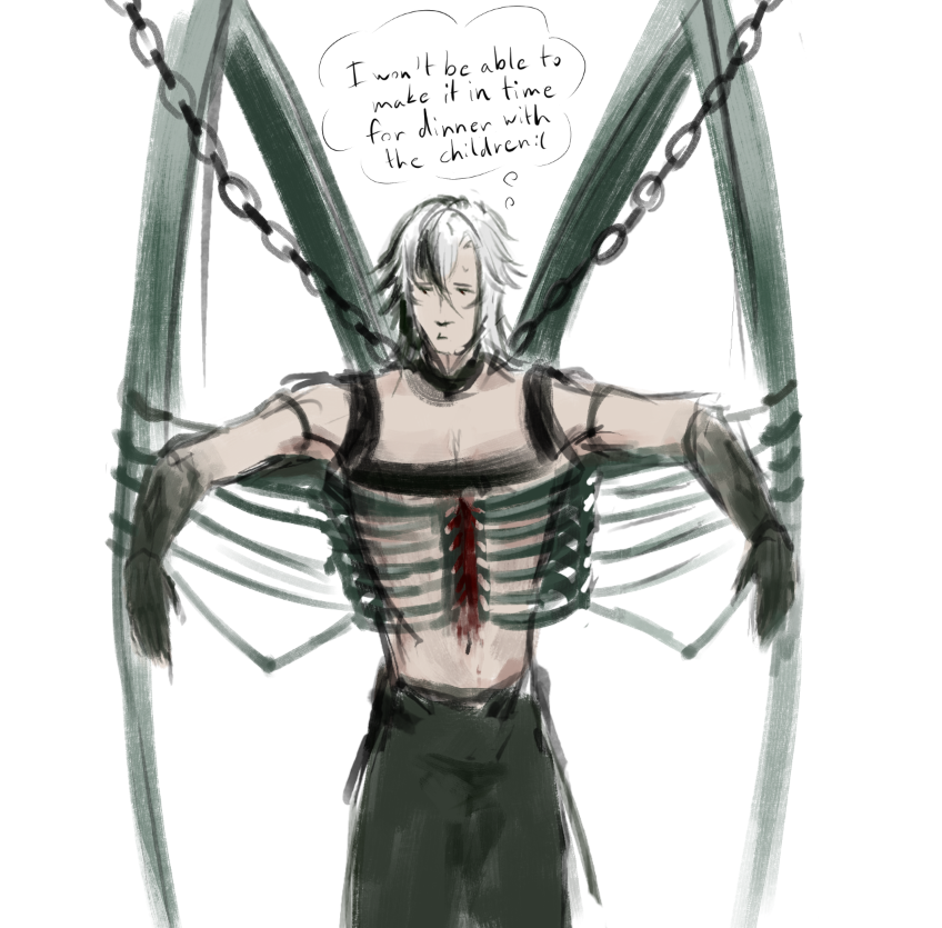 K8litu's tweet photo. I rewatched some of the saw movies #Arlecchino https://t.co/CcGIr5HyaO