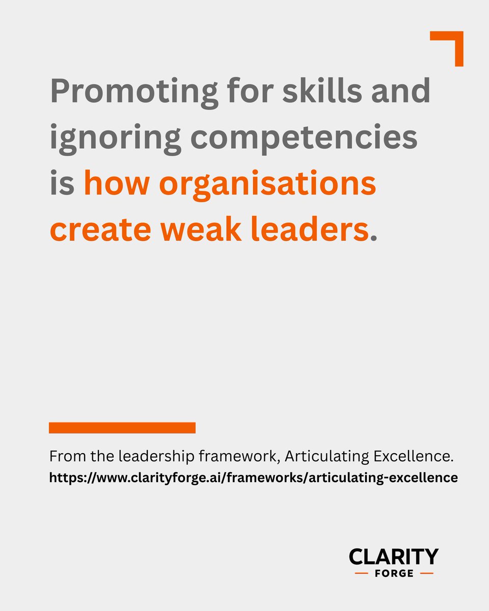 Your best engineer just became your worst manager. 

Here's why this keeps happening.

We promote based on skills, the visible stuff - can you code, ship on time, hit your numbers - but skills aren't what make someone good at a role, competencies are. Judgment. Knowing which