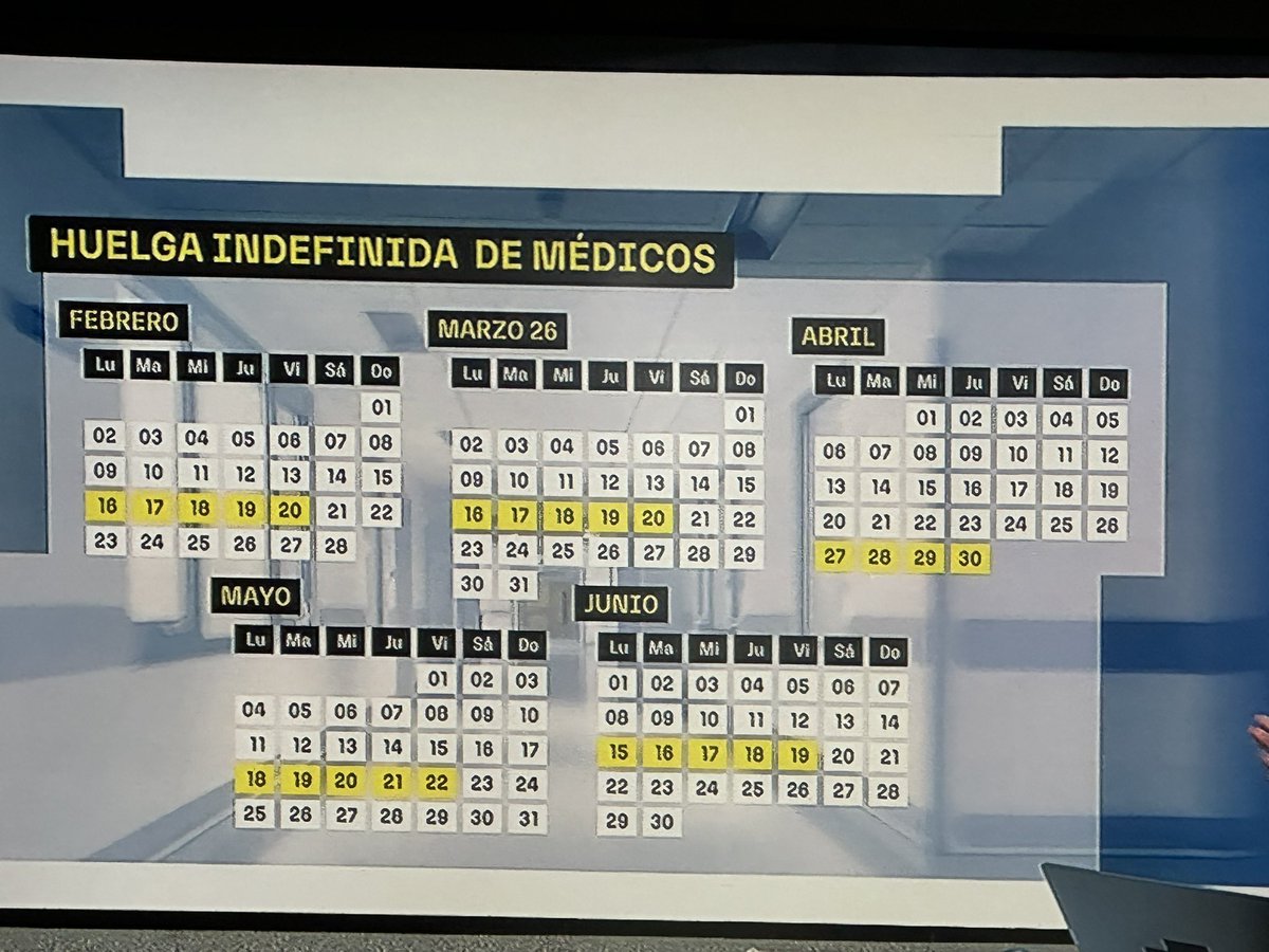 “Los médicos convocan huelga nacional indefinida a partir del 16 de febrero” 
Cada día vamos a mejor