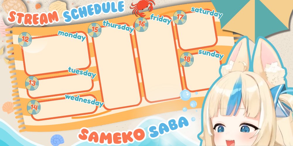 XueCrose's tweet photo. 🎉 FREE RAFFLE🎉
🌸CUSTOMIZED VTUBER/STREAMER SCHEDULE TEMPLATE!🌸 
-"no portrait included" (but you can send me and I will place)

Rules:
🎀Like+Re-Tweet
🎀Must be following (new followers welcome!)
🎀Comment your png down below!
🎀1 winner
#Raffle #Raffleart #ArtRaffle #VTuber https://t.co/3Jikj7HPU1
