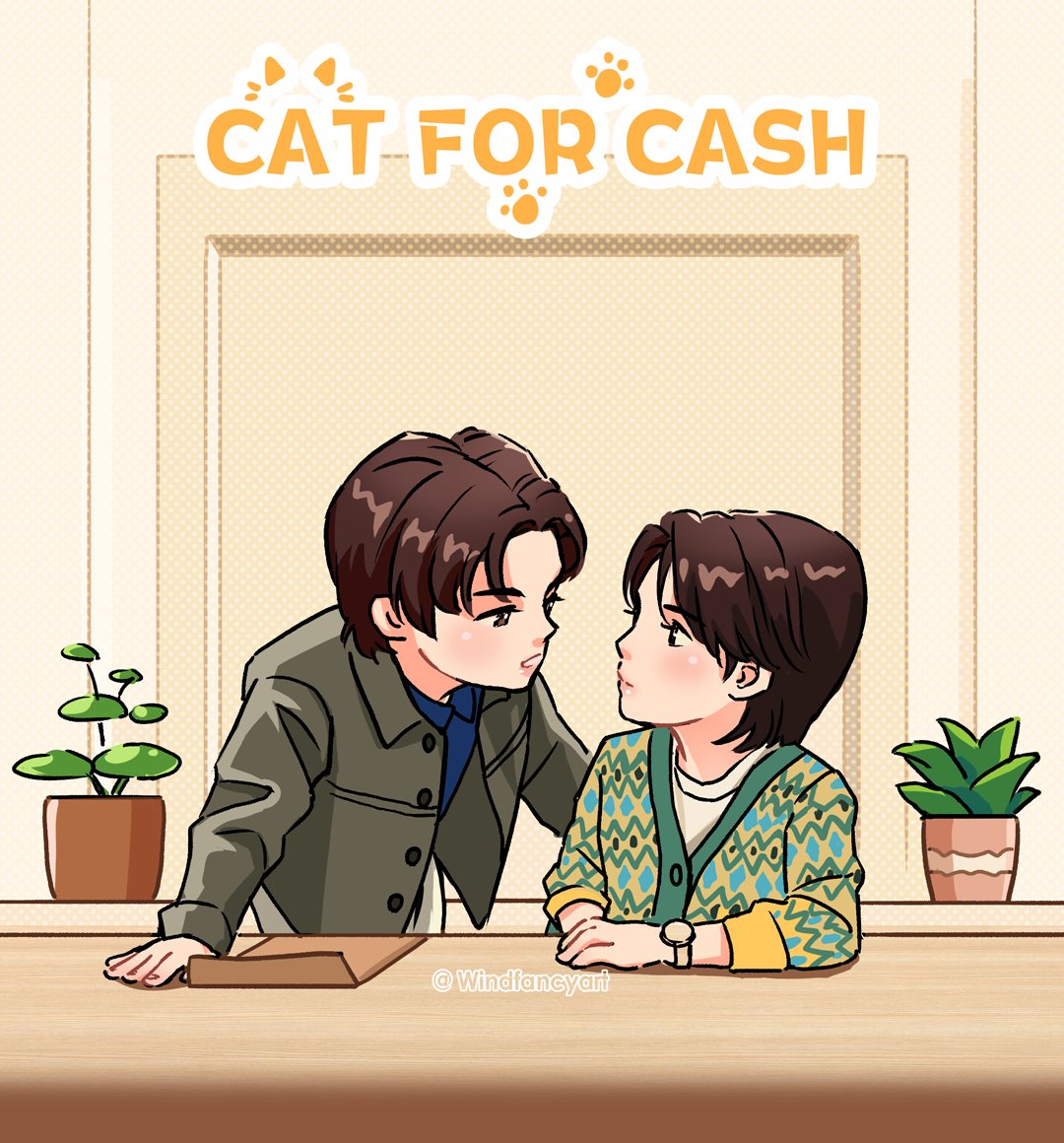 Windfancyart's tweet image. Now you are my debtor. 😎
#CatForCashEP1 #CatForCash 
#firstkhaotung