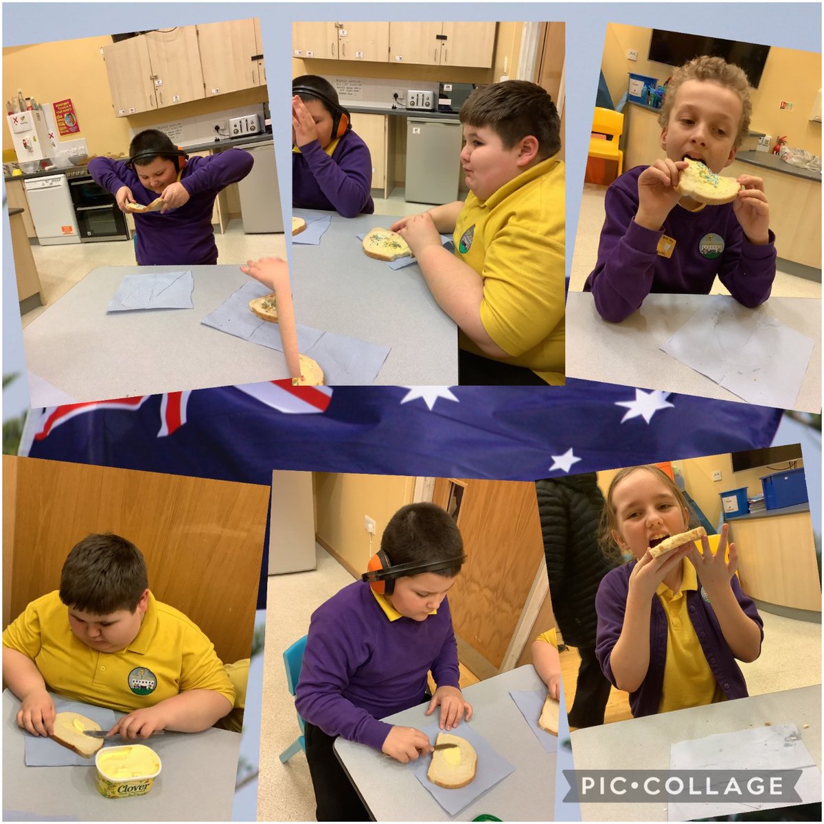 NantCelynBase's tweet photo. As part of our topic Passport to the World, we’ve moved continents and started exploring Australia! We tried an Aussie delicacy — fairy bread — and it’s fair to say it went down a treat! 😋✨

@nantcelynschool https://t.co/PnJttMDaYm