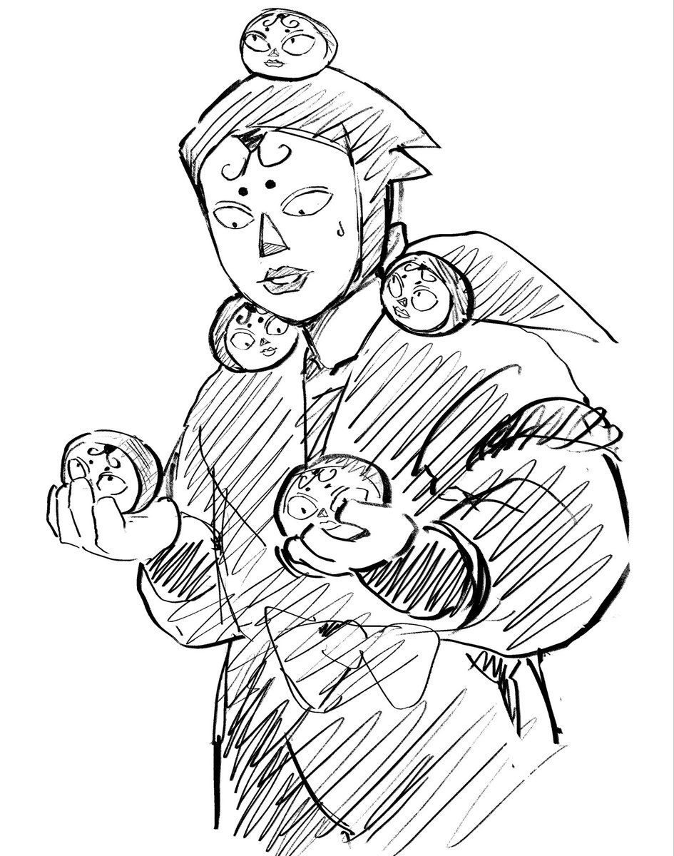 ポーチに思考を支配されて全然かっこいい絵描けない