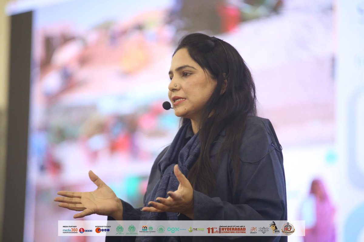 NoorRahimoo's tweet photo. Sana Siddique Rahimoo Had the opportunity to speak on Climate and Gender at the 11th Hyderabad Literature Festival, sharing insights on the gendered impacts of climate change and the importance of inclusive, gender-responsive climate action.
@SanaSRahimoo @PPP_Org @siddique_thar https://t.co/IOGO3PrHZX