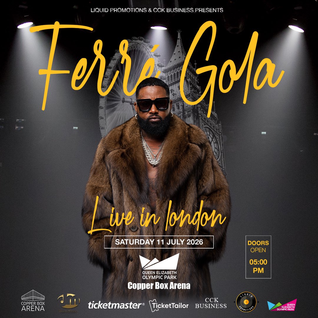 🇬🇧 LONDON 
📅 11 JULY 2026
🎤 COPPER BOX ARENA

One night. One voice. One madness. London, get ready. 

🎫👉🏽 ticketmaster.co.uk/ferre-gola-liv…

#FerreGola #London 🔥⚔️