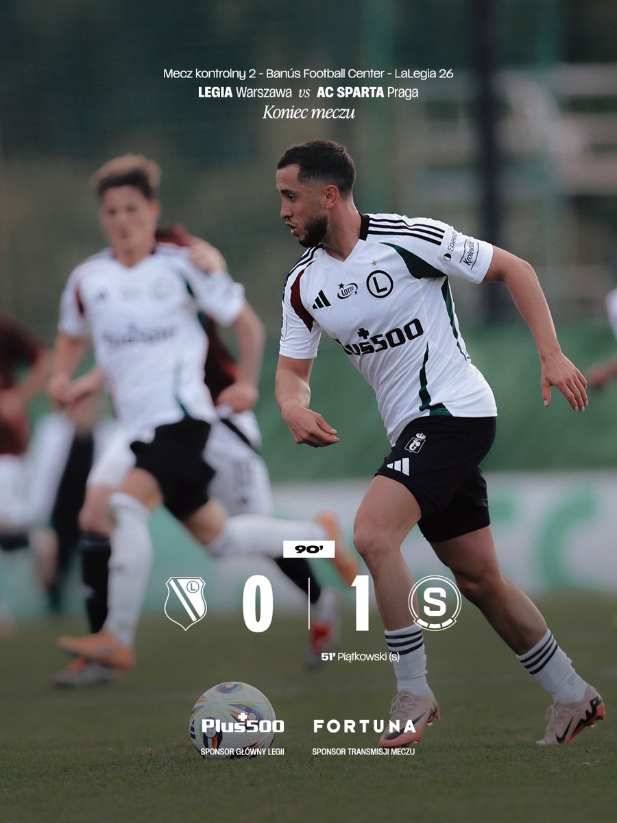 LegiaWarszawa's tweet photo. W drugim meczu kontrolnym przegrywamy jedną bramką.

#LEGACS https://t.co/REvMAaGiPl