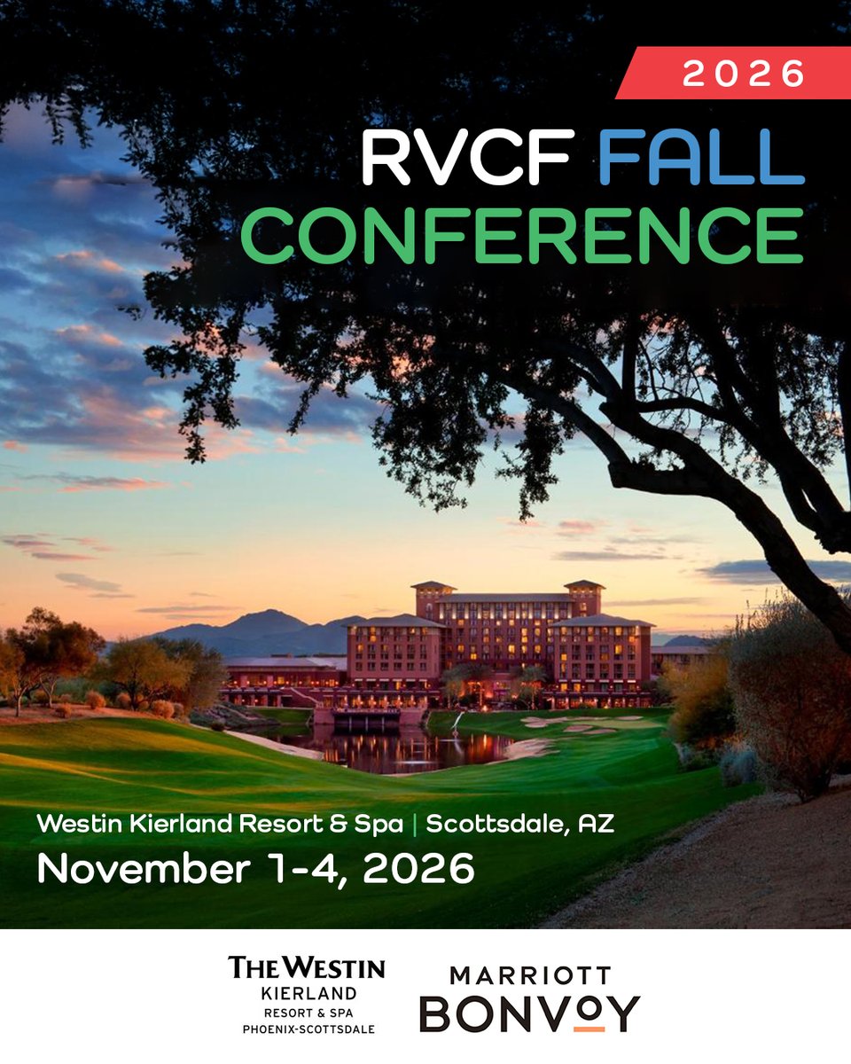 RVCF1's tweet photo. Big news—RVCF is switching it up with a new location for 2026!

SAVE THE DATE: Nov 1–4, 2026
The Westin Kierland Resort &amp; Spa
Scottsdale, AZ

More details coming soon—keep an eye out. Ready to register? https://t.co/Zs3es1XPzX

#rvcf #fallconference #westinkierland #retail https://t.co/mXiQaOqjX7
