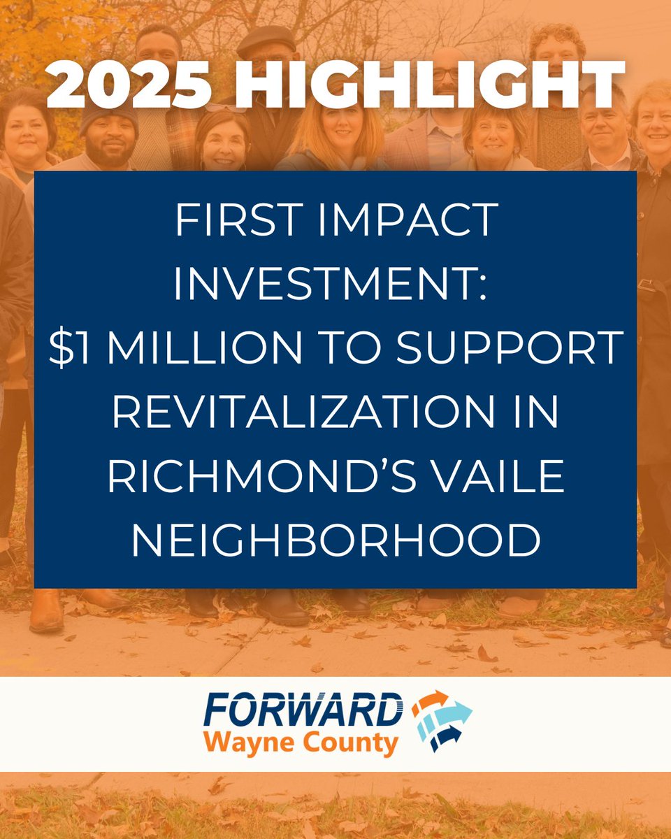 forwardINwayne's tweet image. 2025 also included the first impact investment for the Foundation, investing $1 million into revitalizing Richmond's Vaile neighborhood. Learn all about the investment in November's blog: loom.ly/pGbQbnI