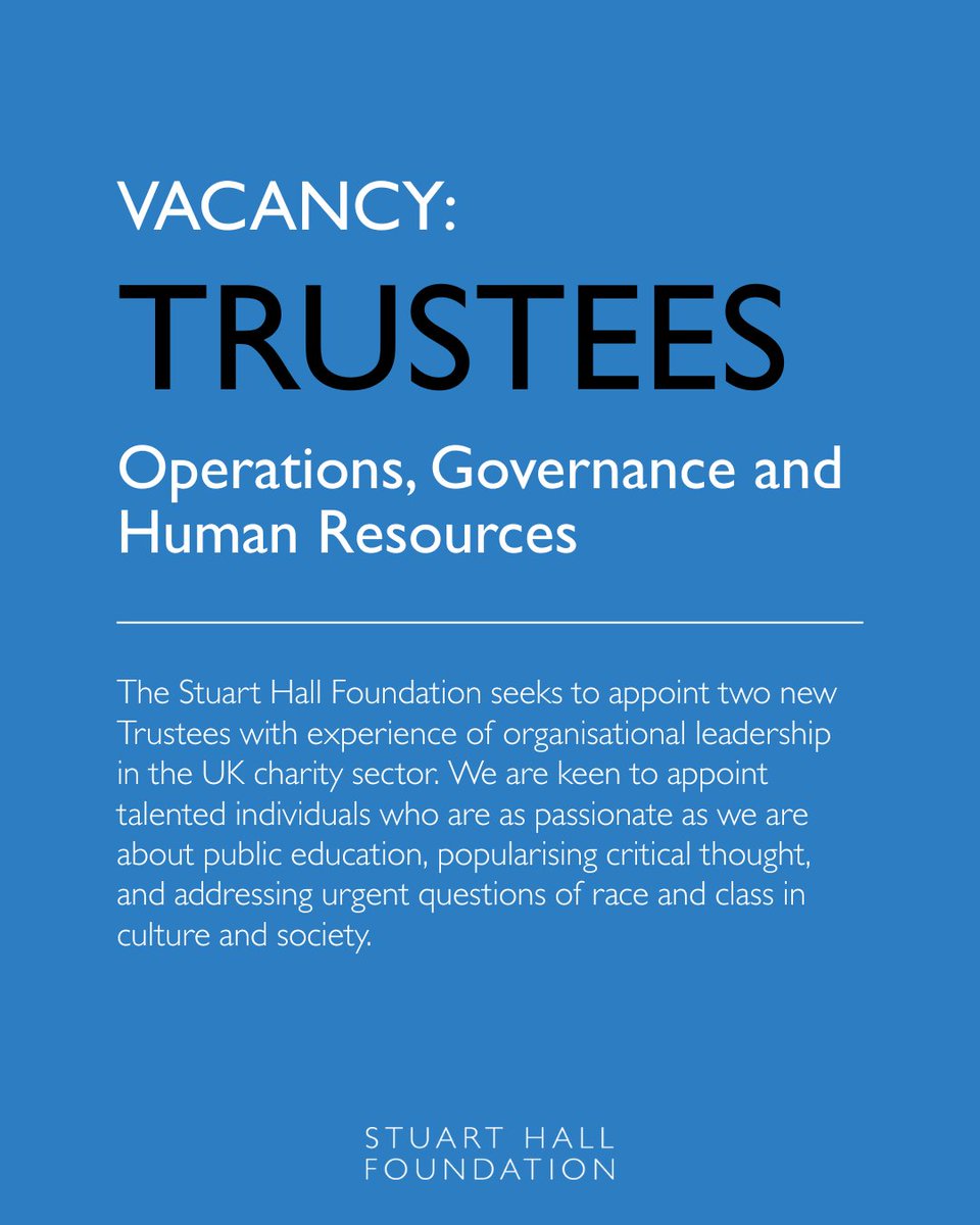 The Stuart Hall Foundation tweet media