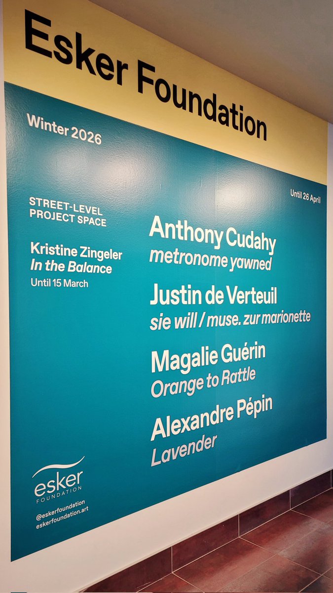 Esker Foundation tweet media