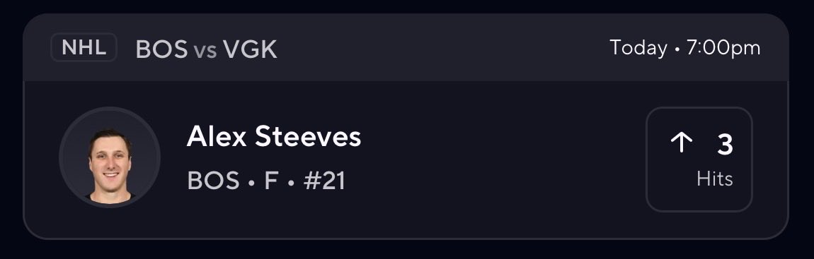 Frost_Props's tweet image. 🔥 NHL POTD 🔥

🏒 Alex Steeves Over 3 Hits
➡️ Pushed last matchup vs Vegas
📊 Over in 69% of home games this season
✅ Cashed or pushed in 3 of his last 5
💥 Facing a Vegas team ranked 3rd in hits allowed to the Wings this season

Everything points to a physical game tonight.…
