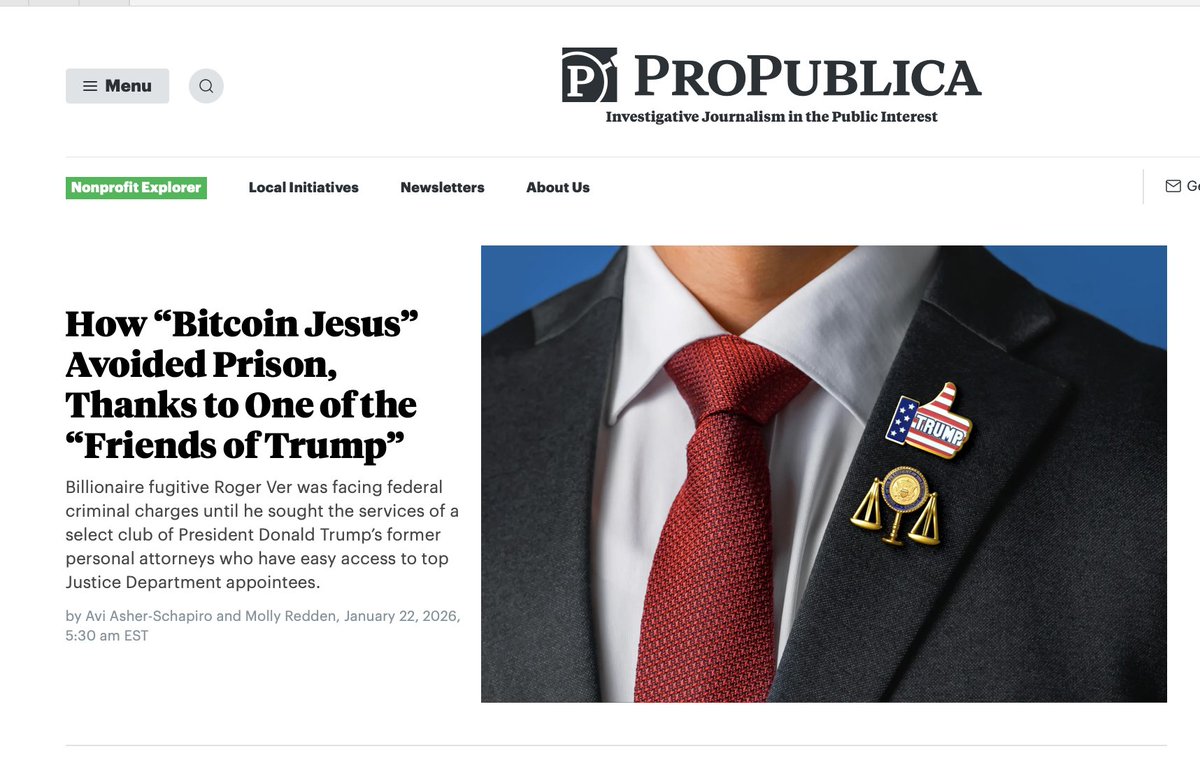 When Trump came into office, billionaire Roger Ver—known as Bitcoin  Jesus—had been indicted for criminal tax fraud in one of the biggest crypto  tax evasion cases ever. Months later, the charges melted
